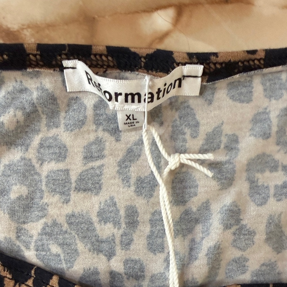 Reformation Leopard Print Maxi Dress - Brown and Black - Picture 2 of 7